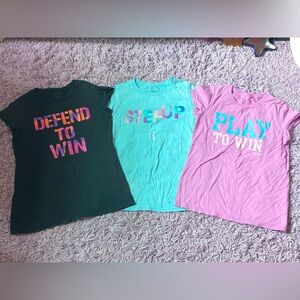 3 Champion Graphic T-Shirts girls size Large 10/12